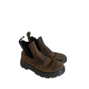 Dr. Martens Embury Brown Leather Chelsea Boots Sz 7 Wmn - Some Creases & Dirt